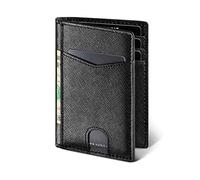 SJZZJSBX Credit Card Holder Slim Bi-fold Wallet Leather Card Wallet for Men and Women (C,11.8cm)