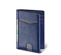 SJZZJSBX Credit Card Holder Slim Bi-fold Wallet Leather Card Wallet for Men and Women (C,11.8cm)