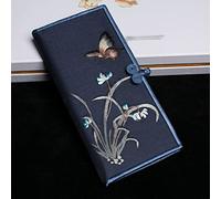 SJZZJSBX Embroidery Wallet Women's Chinese Style Card Bag Classical Wallet