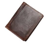 SJZZJSBX Handmade Men's Wallet Short Large-Capacity Wallet Multi-Card Vertical Bill Clip Handmade Casual Wallet (A,12 * 10 * 1cm)