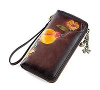 SJZZJSBX Ladies Wallet Casual Long Wallet Ladies Clutch Wallet Wallet Embossed Zipper Bag (B,19 * 2 * 10m)