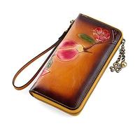 SJZZJSBX Ladies Wallet Casual Long Wallet Ladies Clutch Wallet Wallet Embossed Zipper Bag (B,19 * 2 * 10m)