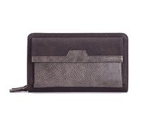 SJZZJSBX Men's Clutch Wallet Male Zipper Bag Long Leather Men Wallet Hand Bag Long Bag (Black Clutch)