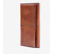 SJZZJSBX Men's Handmade Leather Long Wallet Retro First Layer of Leather Zipper Men and Women Handbag Couple Bag