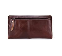SJZZJSBX Men's Wallet Business Casual Long Clutch Bag Multi-Card Leather Wallet Retro Men's Bag
