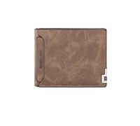 SJZZJSBX Men's Wallet Short Wallet Thin Multi-Card Bag Card Bag Wallet Money Clip Multi-Portable Wallet Money Clip