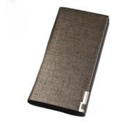 SJZZJSBX Men's Wallets Men Long Purse Gold Clutch Bag Male Clutch PU Leather Wallet Men Business Wallet Coin (A,One Size)