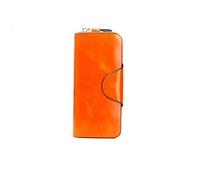 SJZZJSBX Oil Wax Wallet Long Multi Card Wallet Card Cover Female Hand Bag Purse Portable Bag (D,9.5 * 2 * 19cm)