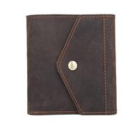 SJZZJSBX Retro Men's Wallet Short Large-Capacity Wallet Bill Clip Men's Wallet Business Bag Card Holder (B,9 * 12 * 2cm)