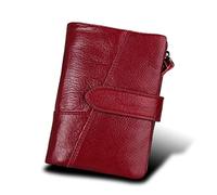 SJZZJSBX Short Genuine Leather Men's Wallet First Layer Cowhide Anti-Theft Brush US Money Clip Wallet Wallet (3-Pack,As Shown in The Picture)