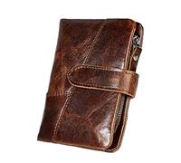 SJZZJSBX Short Genuine Leather Men's Wallet First Layer Cowhide Anti-Theft Brush US Money Clip Wallet Wallet (3-Pack,As Shown in The Picture)