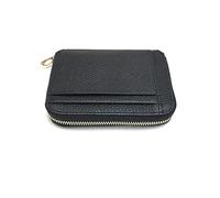 SJZZJSBX Small Wallet Coin Purse Coin Leather Card Holder Two-in-one Storage Zipper Multi-Function (Black, Size