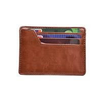 SJZZJSBX Wallet Business Card Bag Bank Card Bag Men's Money Clip Short Purse Money Clip Card Bag Card Cover (Argento,7.8 * 11.5cm)