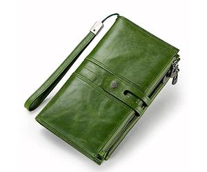 SJZZJSBX Wallets Zipper Strap Coin Purse Female Long Wallet for Women Hasp Design Card Holder Phone Bag (A,20 * 12 * 3cm)