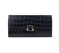 SJZZJSBX Women's Wallet Long Hand Purse Solid Color PU Ultra-Thin Multi-Card Slot Large-Capacity Wallet (A,One Size)