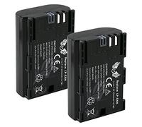 SK Battery Replacement for Canon LP-E6N // 2040 mAh // LP-E6NH LP-E6 for Canon EOS-R EOS R Ra R5 R6 R7 5D Mark II III IV 5DS R 7D 60D 70D 80D 90D XC10 XC15 Pack of 2