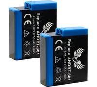 SK Battery Replacement for GoPro | 1250 mAh | Hero 8 Hero 7 Hero 6 Hero 5 Black 2018 // AHDBT-801 AHDBT-501 AABAT-001 // Hero8 Hero7 Hero6 Hero5 Hero2018