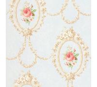 Sk Filson Duck Egg Floral Wallpaper