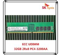 SK Hynix DDR4 32GB 3200AA PC4 3200MHz 2Rx8 Pure ECC UDIMM 32G RAM workstation Unbuffered Server memory
