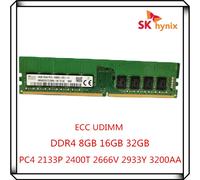 SK Hynix DDR4 8GB 16GB 32GB 2133P 2400T 2666V 2933Y 3200AA PC4 2Rx8 Pure ECC UDIMM RAM workstation Unbuffered Server memory
