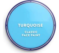 SK INFINITY | Classic Face and Body Paint 18 ml Professional Water Based, Single Cake Makeup Supplies for Adults, Kids (Classic Turquoise)