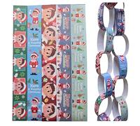 SK INFINITY Elf naughty Christmas Printed | Creative Christmas Paper Chains | Festive Arts and Crafts Paper Decorations | 200Pcs