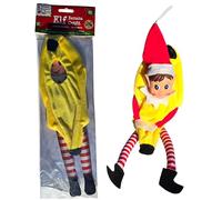 SK INFINITY Naughty Christmas Elf Costumes Oustfits and Clothes for Cheeky Badly Behaved Elves Festive Figures deluxe quality (Banana outfit)