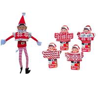 SK INFINITY Naughty Christmas Elf Costumes Oustfits and Clothes for Cheeky Badly Behaved Elves Festive Figures deluxe quality (Sweaters (1-Assorted))