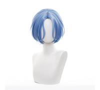 SK∞ Langa Cosplay Wig Gradient Blue Short Straight Middle Part Mullet Heat Resistant Hair Anime SK8 the Infinity SK Eight