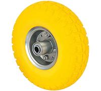 SK MERCHANDISE 10" Inch Yellow Sack Truck Hand Trolley Cart Wheelbarrow Solid Rubber Wheel Tyre (Pack 1)