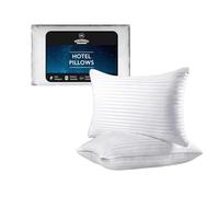 SK MERCHANDISE 2 Pack Hotel Quality Pillows Bounce Back Side Sleeper Bed Pillow High Resilience & Anti Dust Mite Premium Hollowfibre Filled Hotel Pillows Pack of 2