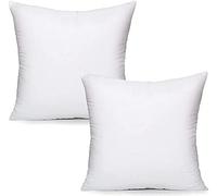 SK MERCHANDISE Pack of 2 (45 x 45 cm) Hollowfibre 18" Inch Square Cushion Pads Insert Inner Fillers Anti-Allergy