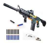 SK MISS Electric Toy Gun for Boys, Realistic Toy Foam Blaster Gun with Scope 20 Soft Bullets, Automatic Dart Gun for Boy Ages 14+ Years Old, Indoor Outdoor Gifts for Adult Kid Christmas Birthday