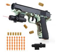 SK MISS Toy Guns for Boys, Green Educational Toy Blaster Games, Kids Gun Soft Bullet Foam, Cool Birthday Outdoor Present for 14+ Years, Continuous Operation
