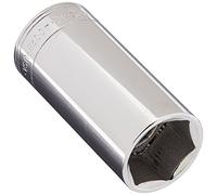 SK Professional Tools 40028 1/2 in. Drive 6-Point Metric Deep Chrome Socket - 28mm, Cold Forged Steel Socket with SuperKrome Finish, Made in USA