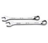 SK Professional Tools 88507 12-Point Metric Wrench - Long, 7 mm Combination Chrome Wrench with SuperKrome Finish, Made in USA