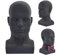 SK-QACD Mannequin Head Male Professional Cosmetology Manikin Head for Display Headset, Headphone, Game Console, Hats, Wigs Jewellery(L90-YH)