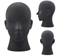 SK-QACD Mannequin Head Male Professional Cosmetology Manikin Head for Display Headset, Headphone, Game Console, Hats, Wigs Jewellery（L20-YH）