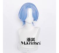SK∞ SK Unlimited Skateboard LAN Yachi River Langa Cos Wig Hair End Reversed Upturned Hairy Bangs Hairy Wig + Send Hair Net Cosplay Anime Wig Coser