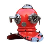 SK & SONS 6" Scuba Diving Nautical Helmet | Maritime Ship's Decorative | Deep Sea Scuba Mark V Divers Helmet/ (Red)