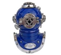 SK & SONS 6" Scuba Diving Nautical Helmet | Maritime Ship's Decorative | Deep Sea Scuba Mark V Divers Helmet/ (Navy Blue)