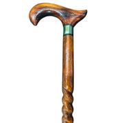 SK & SONS Handmade Brown Men-Women-Old People Beautiful Hand Carved Design Wooden Walking Stick Cane/Wood Shaft Cane