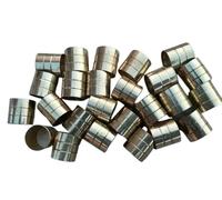 SK & SONS ot of 25 Vintage Brass Silver Plated Walking Stick Collars - 2cm - Handmade Replacement Cane Fittings for Wooden Canes - Gentlemen’s Antique Style Accessories