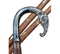 SK & SONS Vintage Style Brass Elephant Head Handle Victorian Wooden Walking Stick Cane for Men Women & Seniors ightweight & Durable Cane Elegant Mobility Aid & Unique Gift
