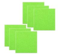 SK Studio 6 Pack Acoustic Panels Soundproof Padding High Density Flame Retardant Bevled Edge Sound Panel for Wall Decoration Green 12"x12"x0.4"