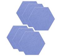 SK Studio 6 Pack Hexagon Acoustic Panels, 12 x 10 x 0.4 inches Sound Absorbing Panels Acoustical Wall Panels for Recording Studio, Office, Home Studio Light Blue