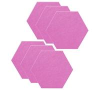 SK Studio 6 Pack Hexagon Acoustic Panels, 12 x 10 x 0.4 inches Sound Absorbing Panels Acoustical Wall Panels for Recording Studio, Office, Home Studio Purple