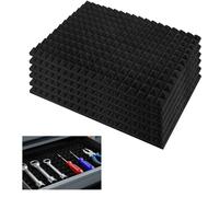 SK Studio 6PCS Tool Box Liner, Trap Mat Universal Tool Drawer Organizer, Non Slip 1 inch Thick Toolbox Foam Inserts for Cabinet, Shelf, Workbench, 23.6x15.7 inch