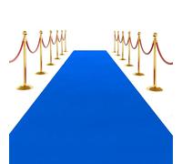 SK Studio Dark Blue Carpet Runner Rug for Party, 3 x 10 ft Felt Aisle Runner with Carpet Tape Stage Door Entrance Cover for Movie Theme Party Wedding Decoration