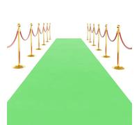SK Studio Green Carpet Runner Rug for Party, 3 x 15 ft Felt Aisle Runner with Carpet Tape Stage Door Entrance Cover for Movie Theme Party Wedding Decoration
